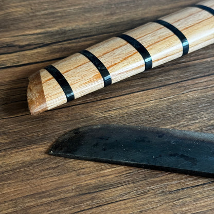 hand-forged golok machete guava wood sheath complete farming gardening set