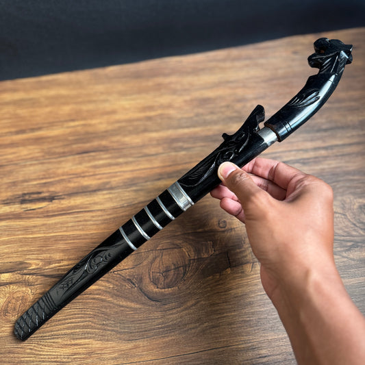 Indonesian parang machete spring steel blade side profile hand forged